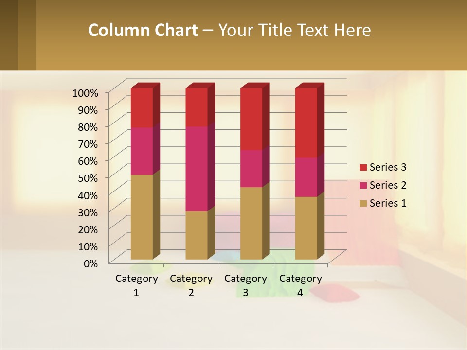A Room With A Lot Of Windows And A Bed PowerPoint Template