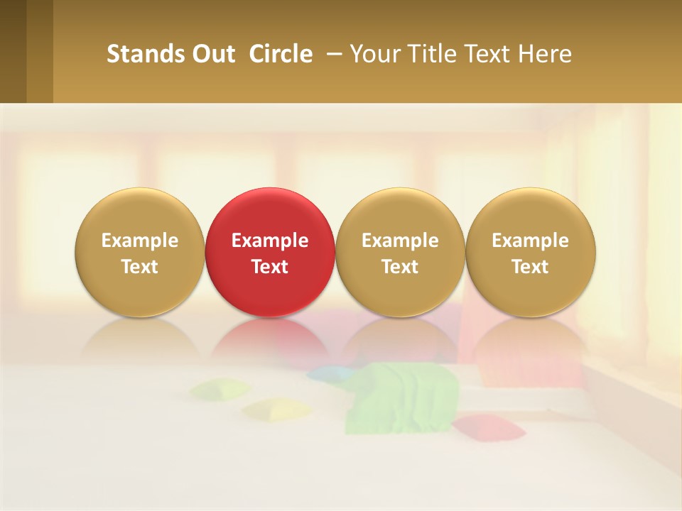 A Room With A Lot Of Windows And A Bed PowerPoint Template