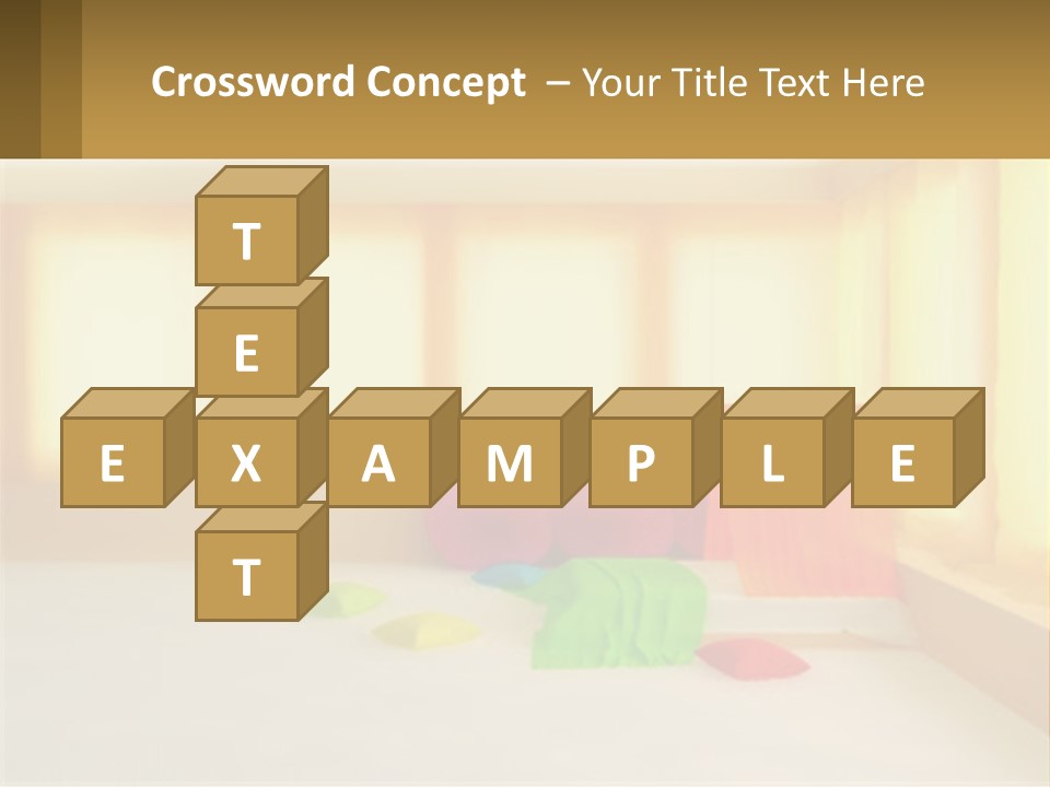 A Room With A Lot Of Windows And A Bed PowerPoint Template