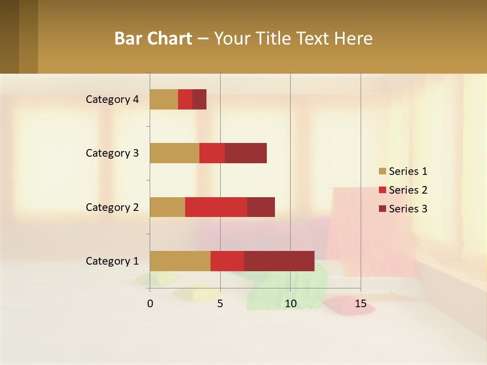 A Room With A Lot Of Windows And A Bed PowerPoint Template