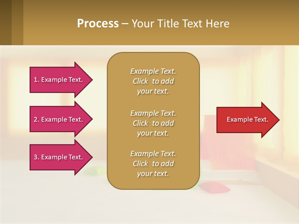 A Room With A Lot Of Windows And A Bed PowerPoint Template
