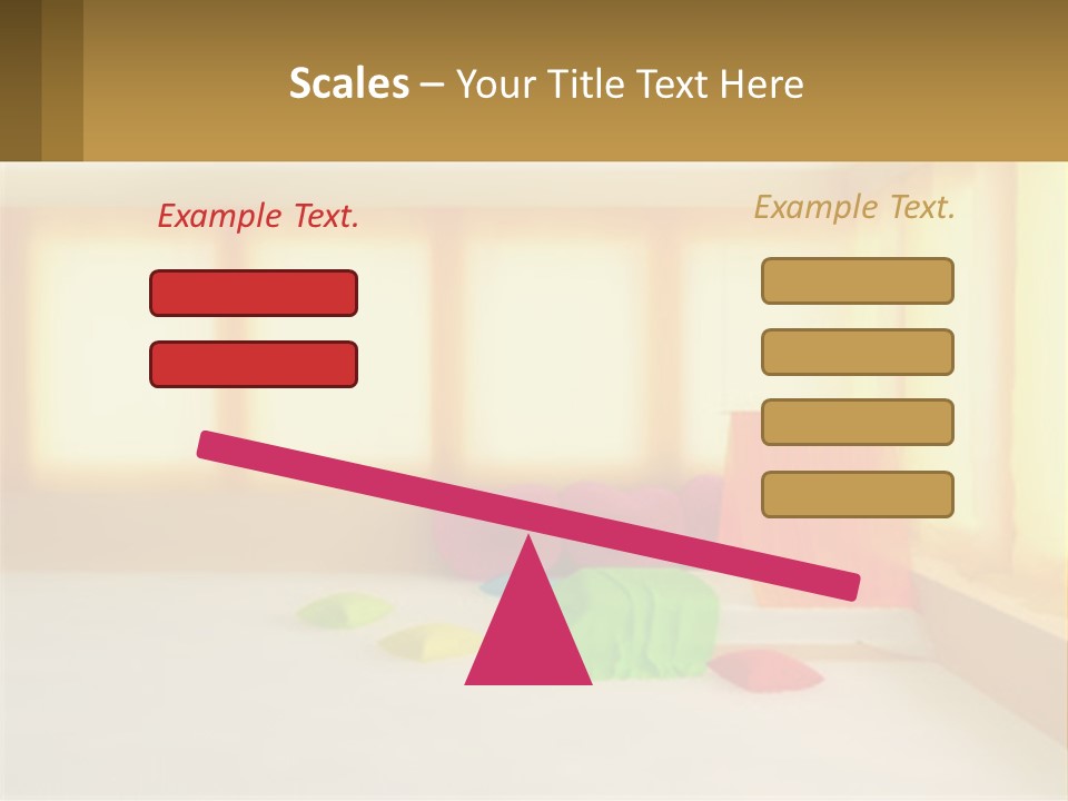 A Room With A Lot Of Windows And A Bed PowerPoint Template