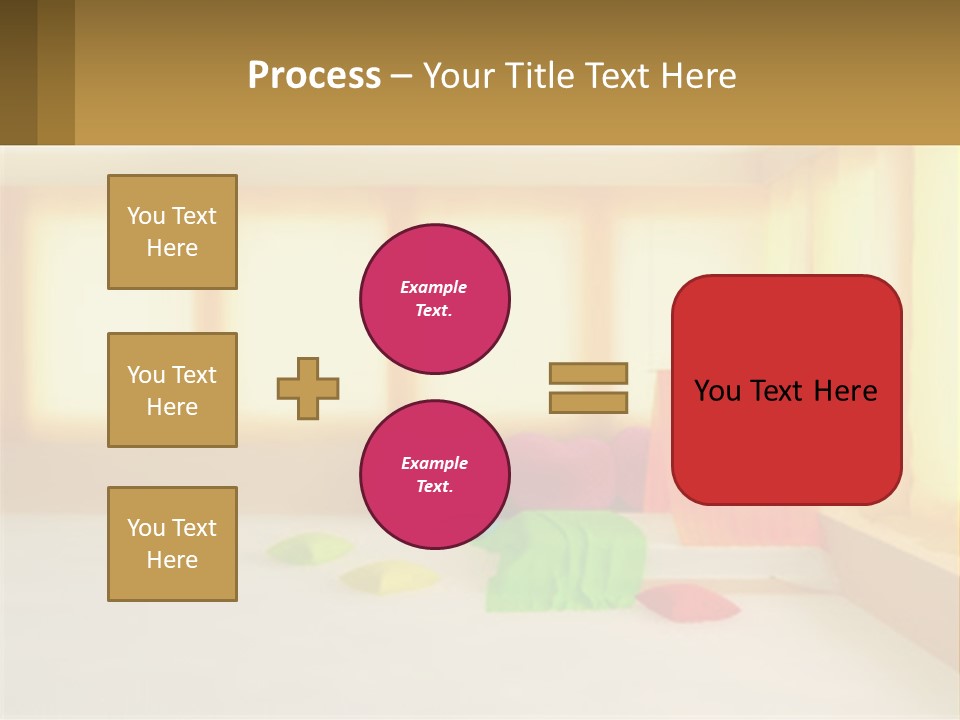 A Room With A Lot Of Windows And A Bed PowerPoint Template