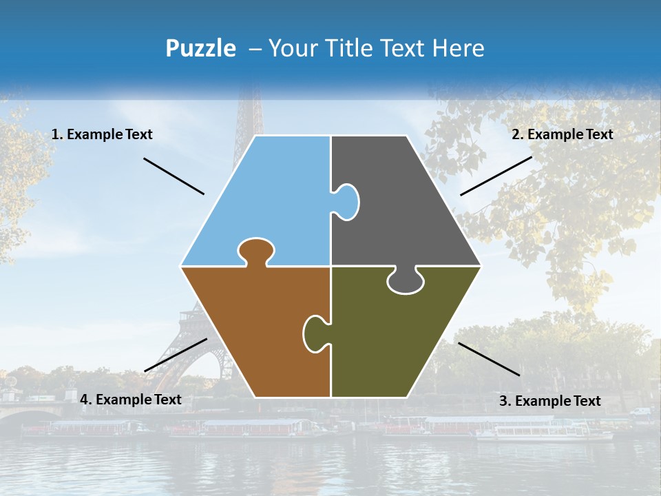 A Picture Of The Eiffel Tower In Paris PowerPoint Template