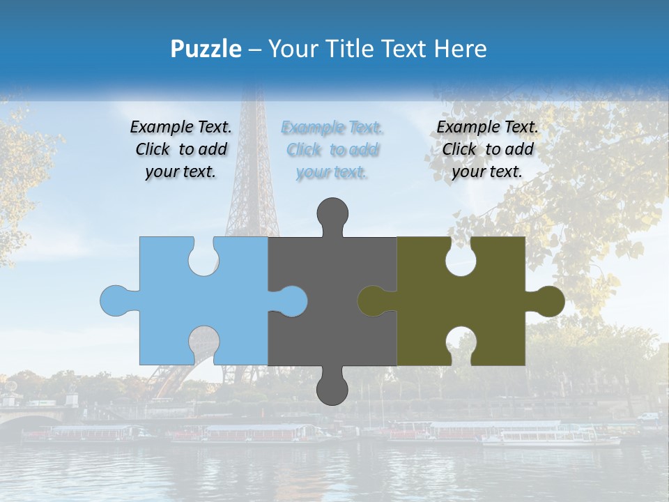 A Picture Of The Eiffel Tower In Paris PowerPoint Template