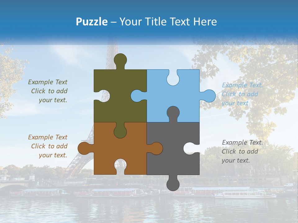 A Picture Of The Eiffel Tower In Paris PowerPoint Template