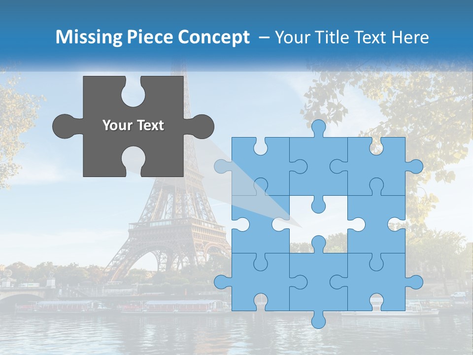 A Picture Of The Eiffel Tower In Paris PowerPoint Template