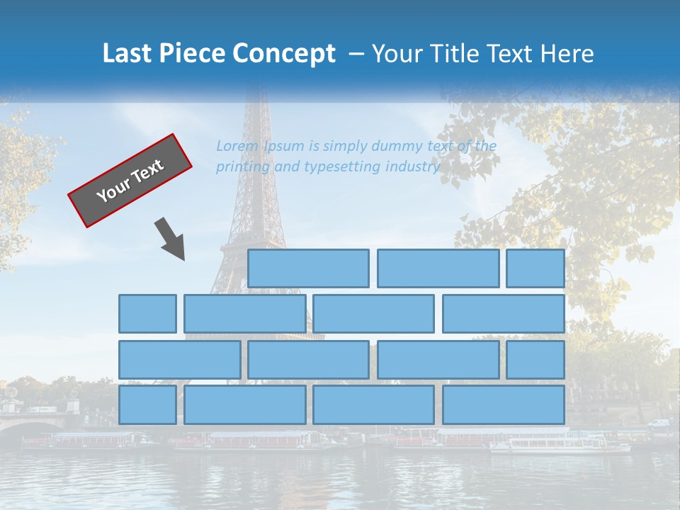 A Picture Of The Eiffel Tower In Paris PowerPoint Template