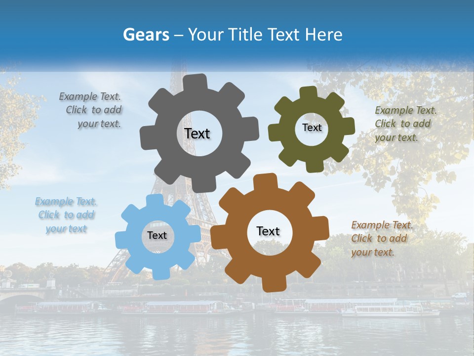 A Picture Of The Eiffel Tower In Paris PowerPoint Template