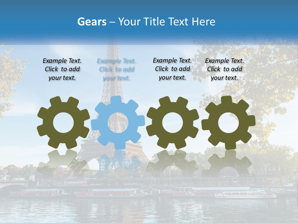 A Picture Of The Eiffel Tower In Paris PowerPoint Template