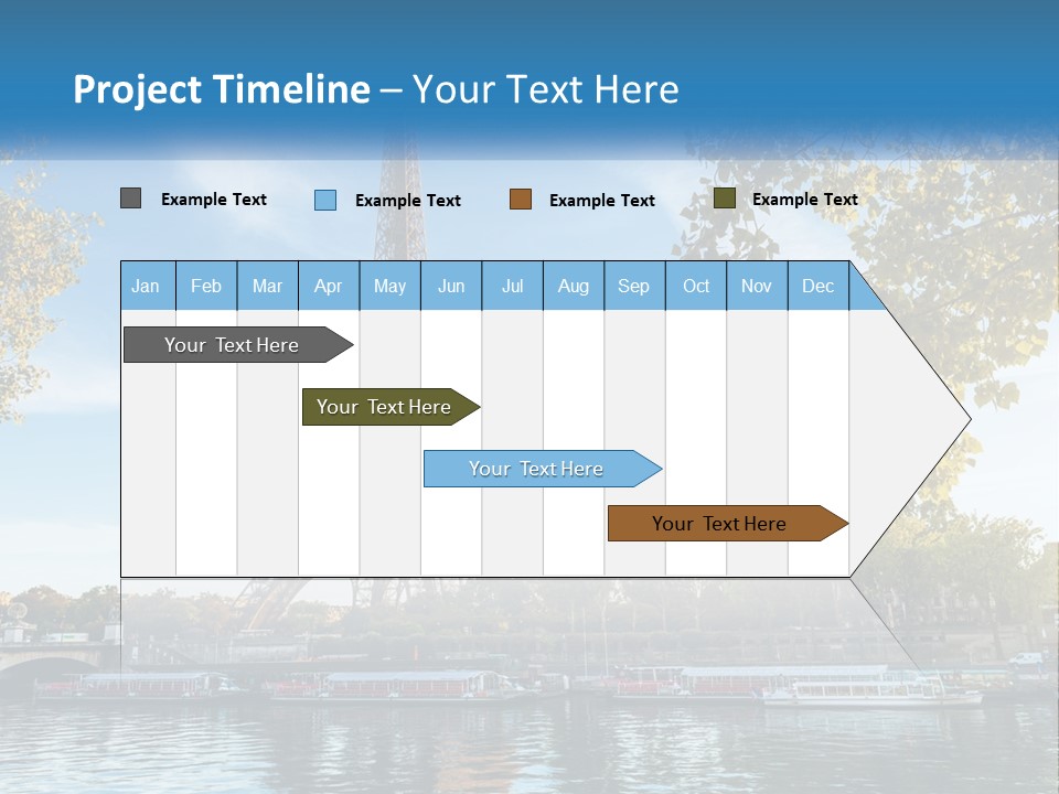 A Picture Of The Eiffel Tower In Paris PowerPoint Template