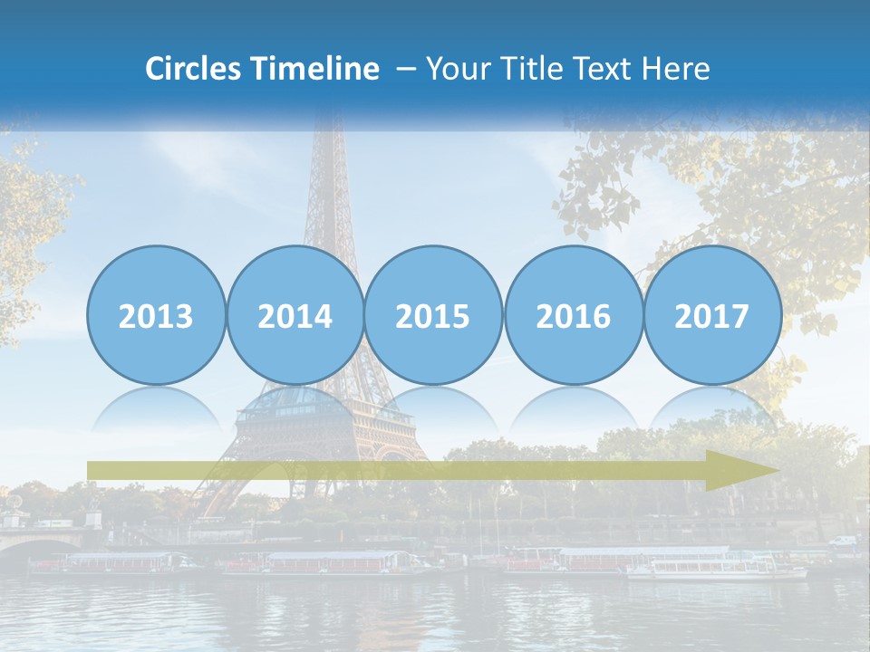A Picture Of The Eiffel Tower In Paris PowerPoint Template