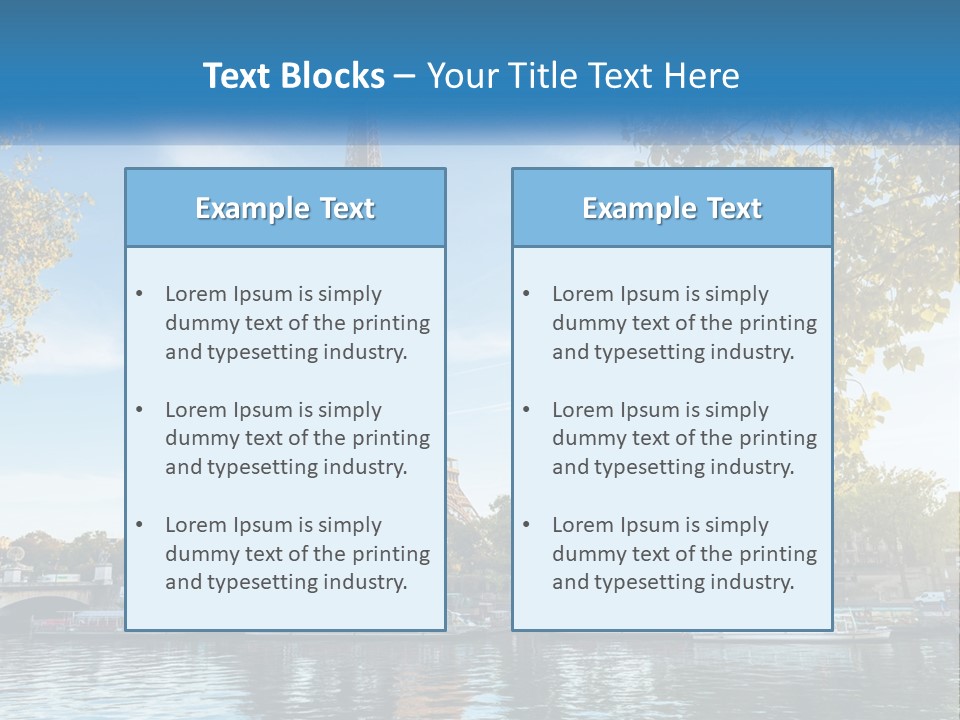 A Picture Of The Eiffel Tower In Paris PowerPoint Template