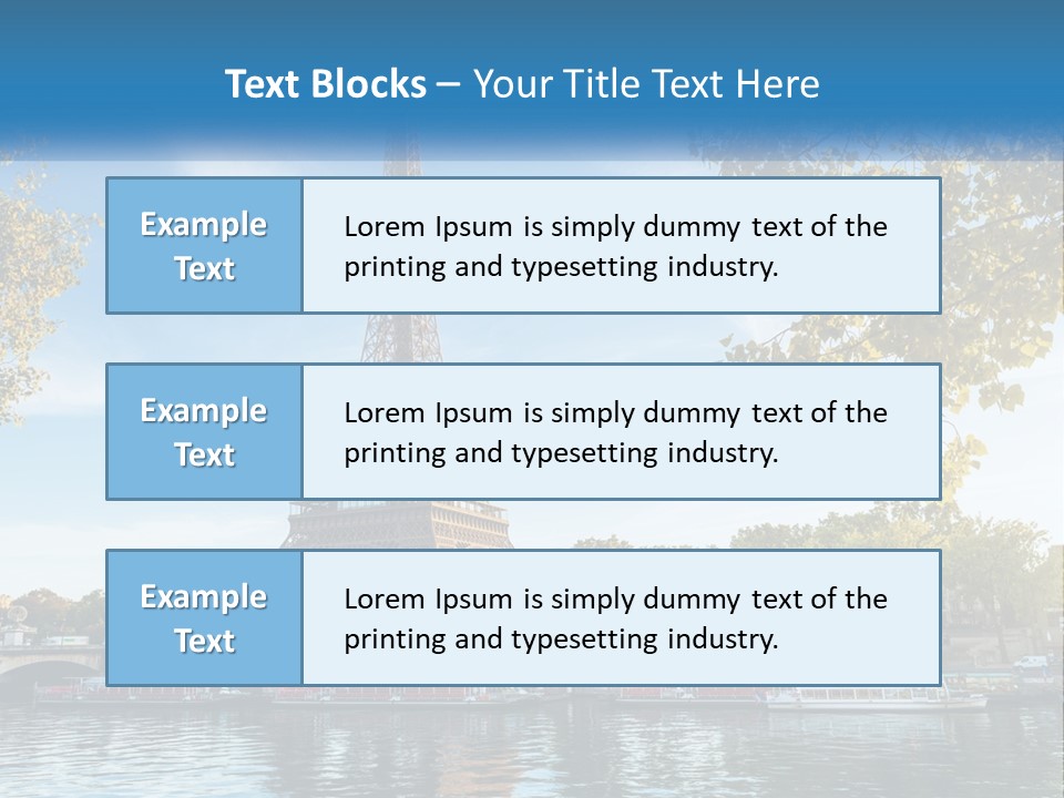 A Picture Of The Eiffel Tower In Paris PowerPoint Template