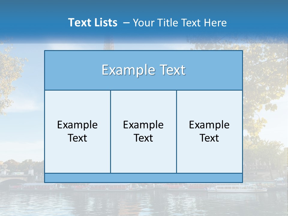 A Picture Of The Eiffel Tower In Paris PowerPoint Template
