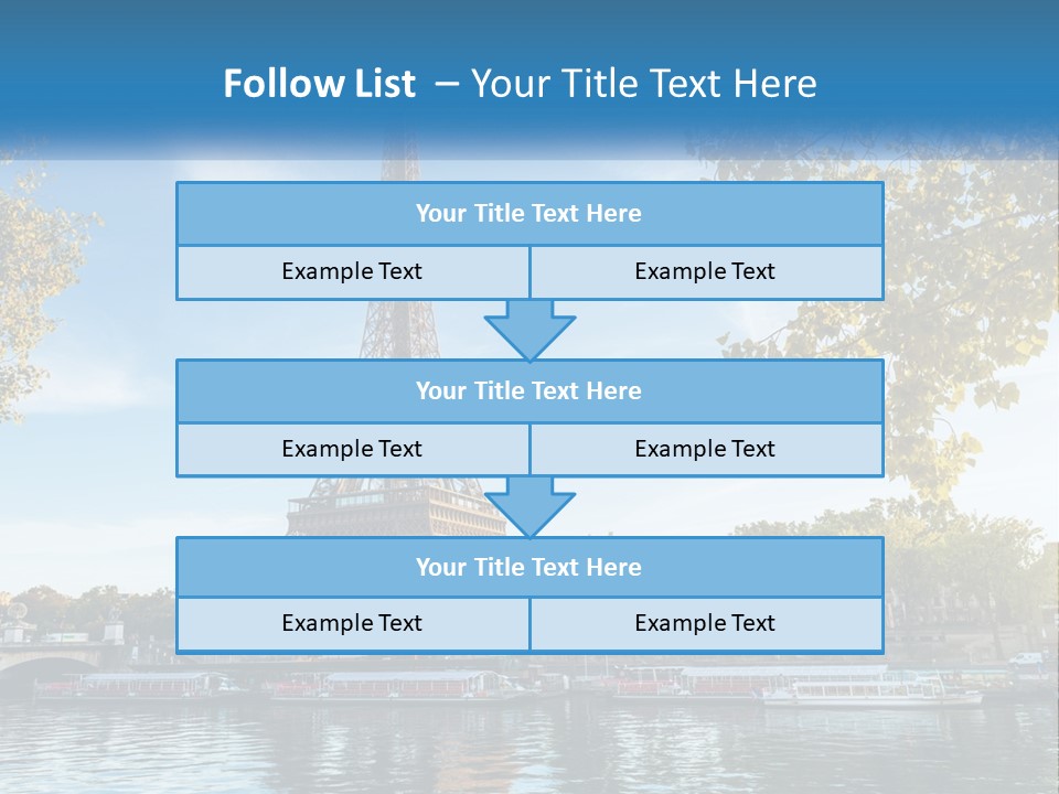 A Picture Of The Eiffel Tower In Paris PowerPoint Template