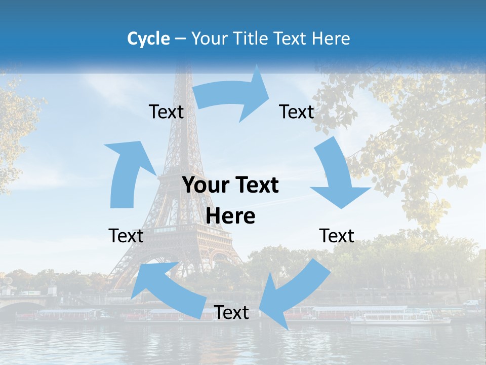 A Picture Of The Eiffel Tower In Paris PowerPoint Template