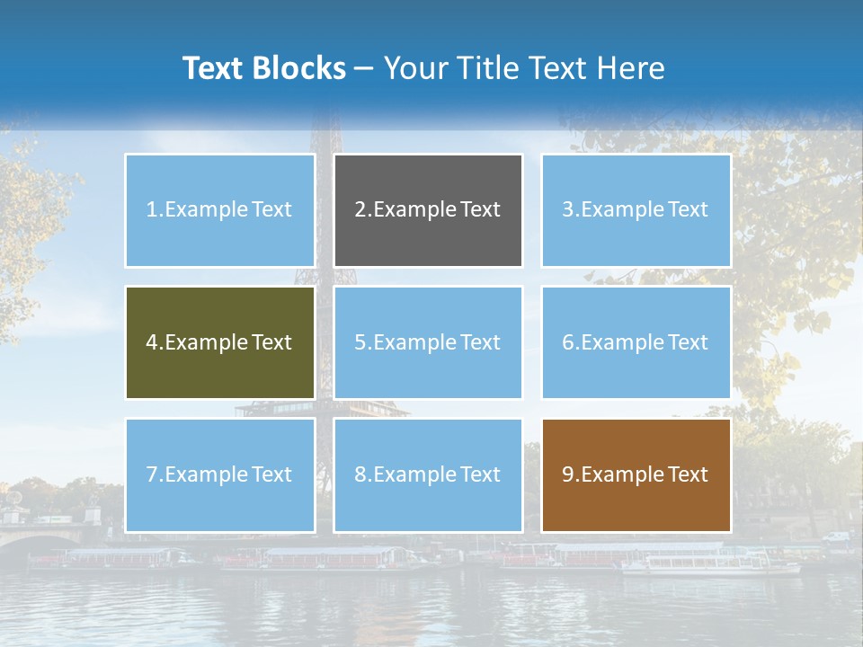 A Picture Of The Eiffel Tower In Paris PowerPoint Template