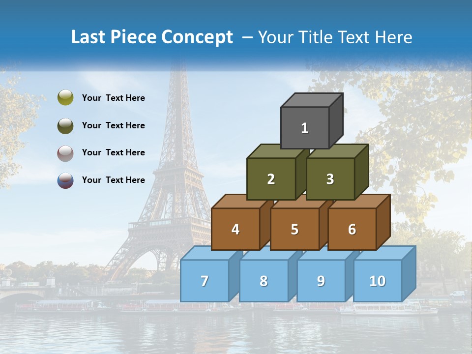 A Picture Of The Eiffel Tower In Paris PowerPoint Template