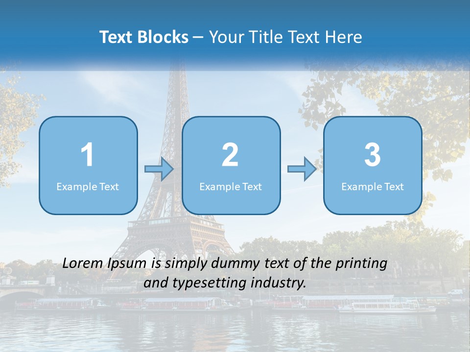 A Picture Of The Eiffel Tower In Paris PowerPoint Template