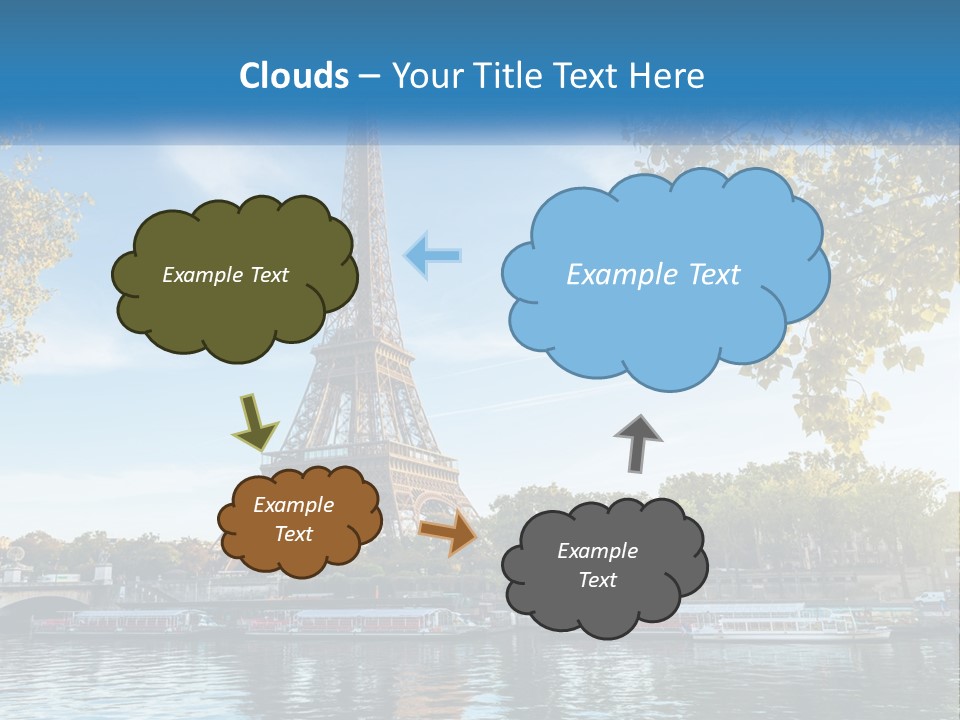 A Picture Of The Eiffel Tower In Paris PowerPoint Template