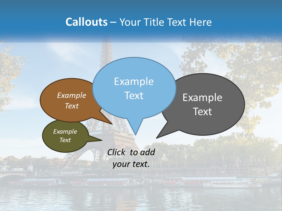A Picture Of The Eiffel Tower In Paris PowerPoint Template