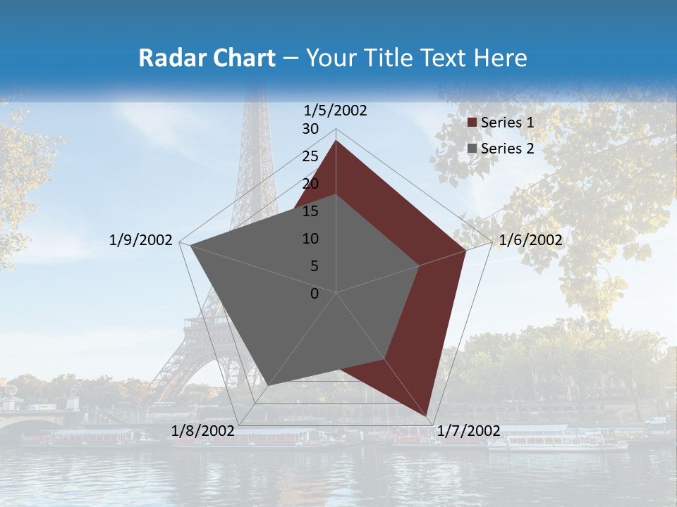 A Picture Of The Eiffel Tower In Paris PowerPoint Template