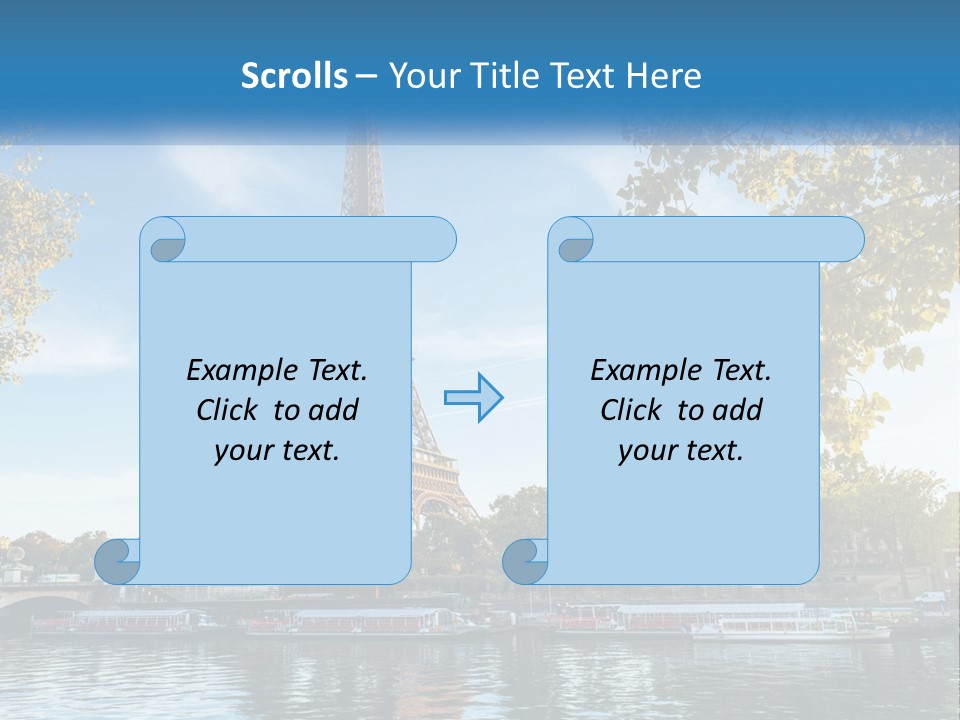 A Picture Of The Eiffel Tower In Paris PowerPoint Template