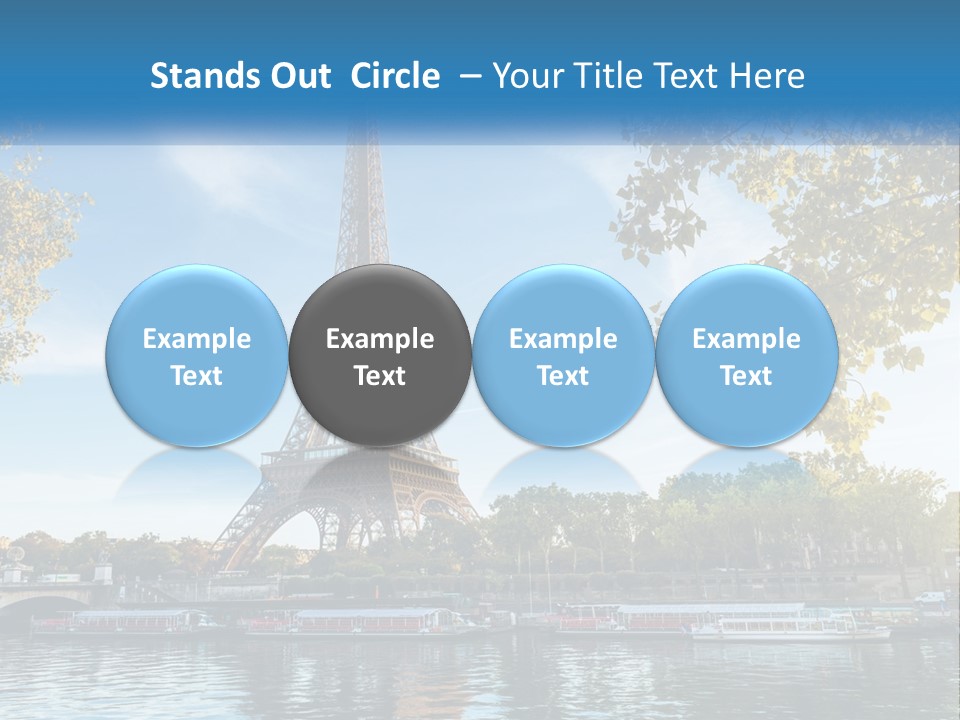 A Picture Of The Eiffel Tower In Paris PowerPoint Template