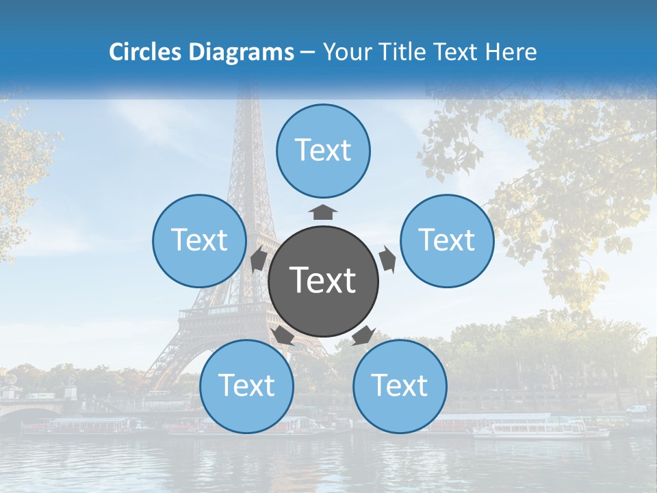 A Picture Of The Eiffel Tower In Paris PowerPoint Template