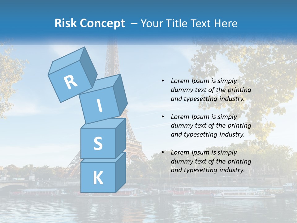 A Picture Of The Eiffel Tower In Paris PowerPoint Template