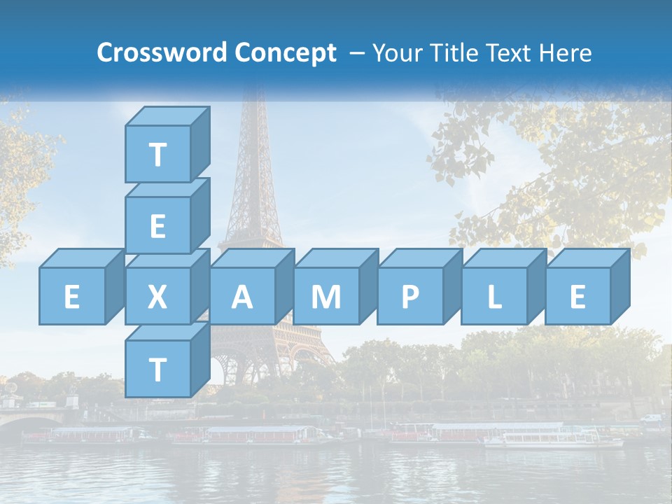 A Picture Of The Eiffel Tower In Paris PowerPoint Template