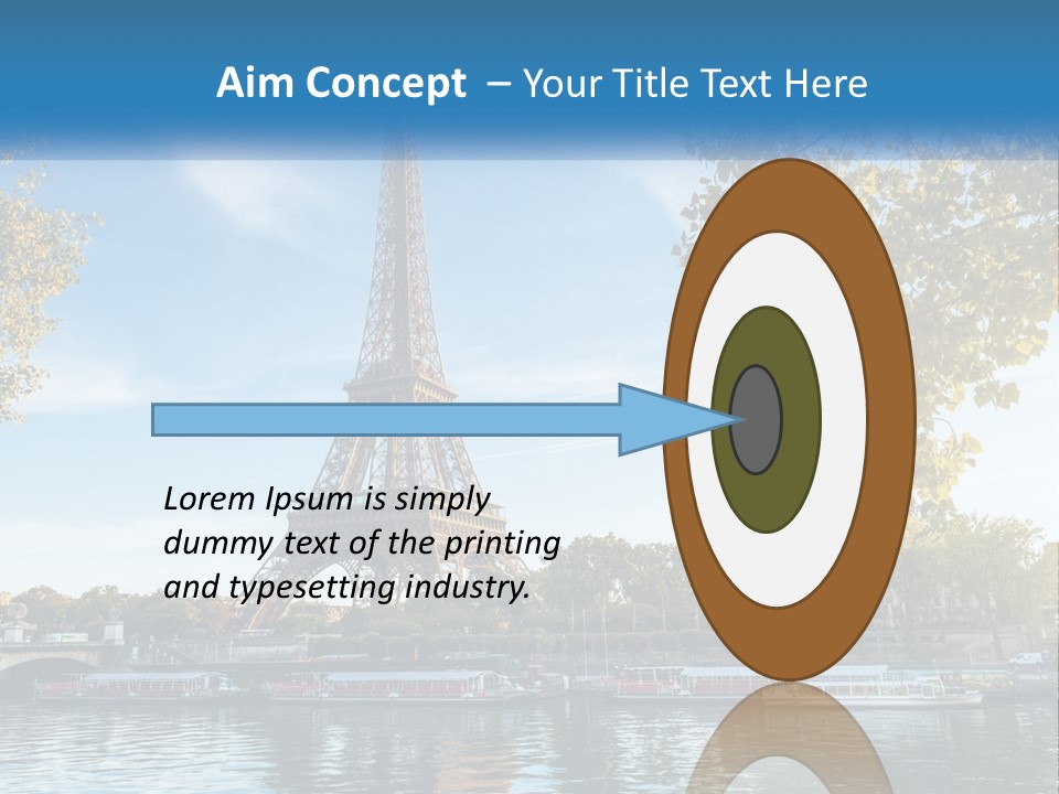 A Picture Of The Eiffel Tower In Paris PowerPoint Template