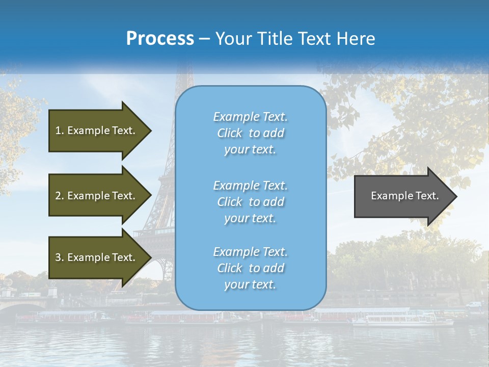 A Picture Of The Eiffel Tower In Paris PowerPoint Template