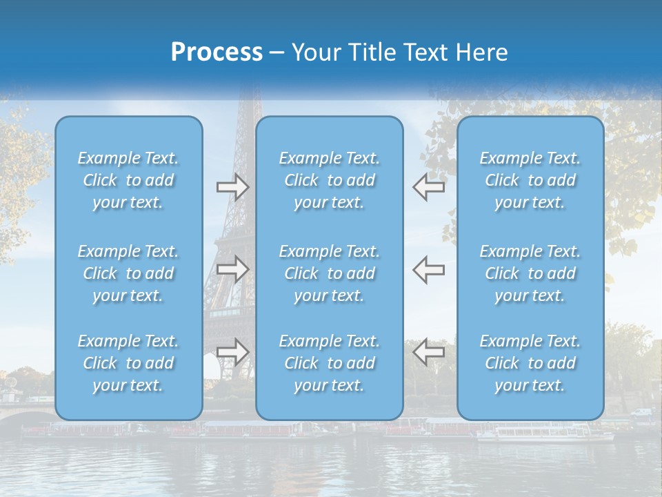 A Picture Of The Eiffel Tower In Paris PowerPoint Template