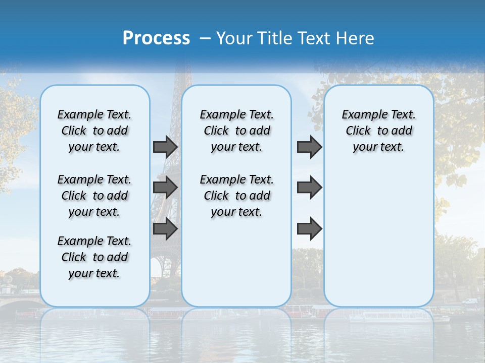 A Picture Of The Eiffel Tower In Paris PowerPoint Template