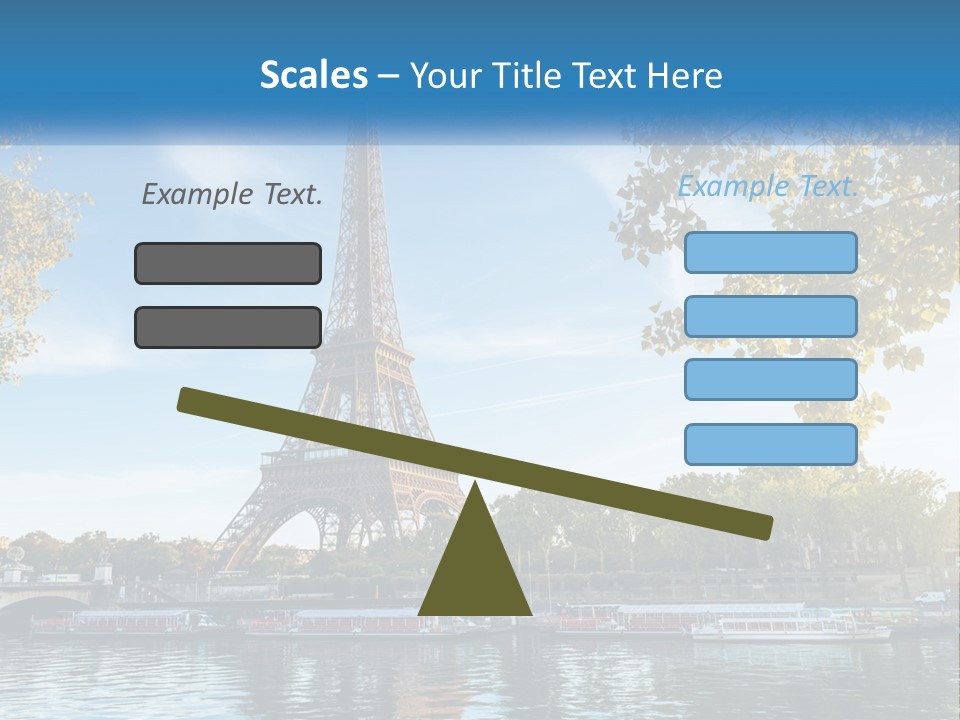 A Picture Of The Eiffel Tower In Paris PowerPoint Template