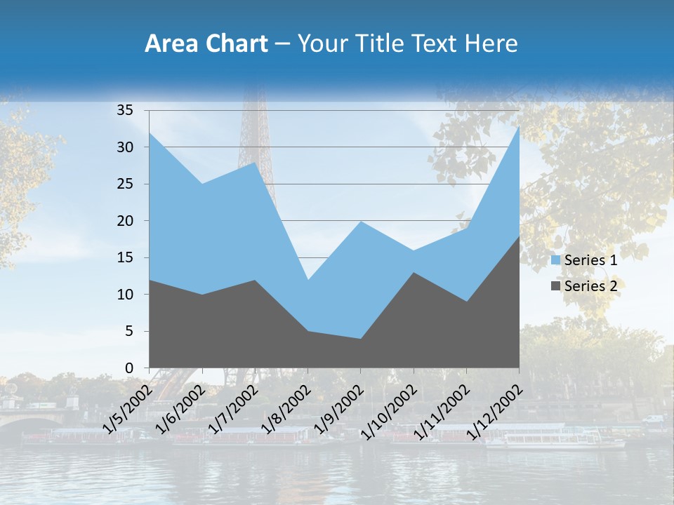 A Picture Of The Eiffel Tower In Paris PowerPoint Template