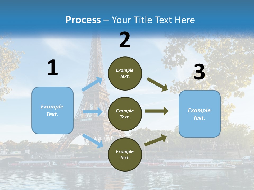 A Picture Of The Eiffel Tower In Paris PowerPoint Template