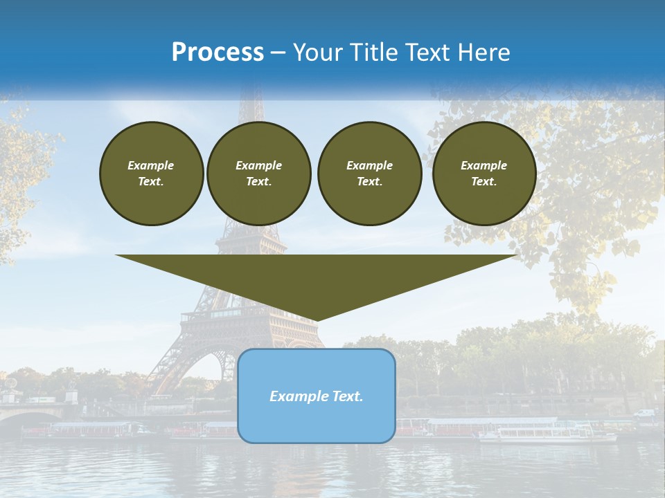A Picture Of The Eiffel Tower In Paris PowerPoint Template