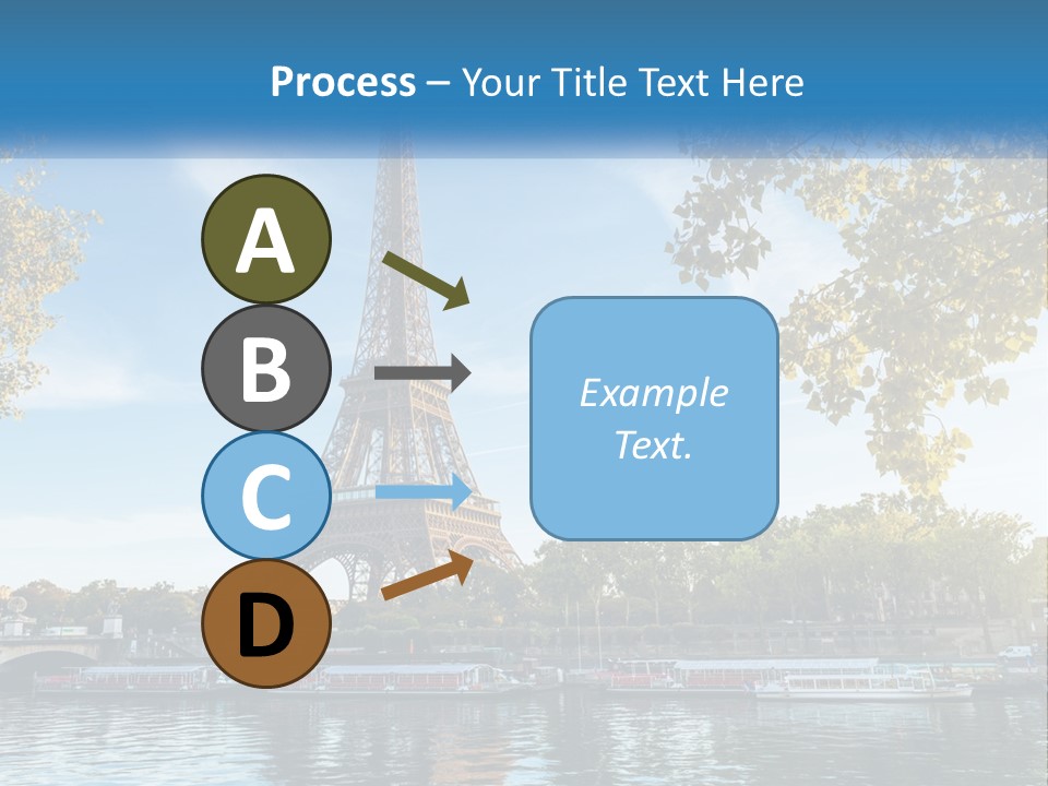 A Picture Of The Eiffel Tower In Paris PowerPoint Template