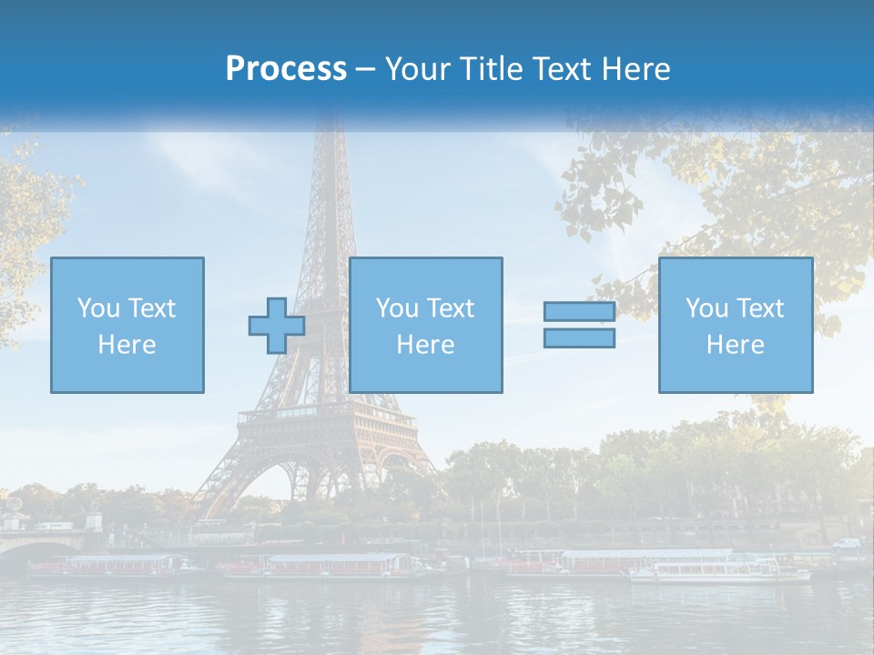 A Picture Of The Eiffel Tower In Paris PowerPoint Template