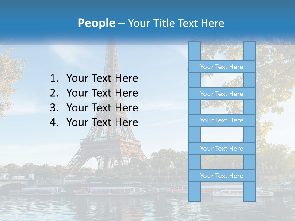 A Picture Of The Eiffel Tower In Paris PowerPoint Template