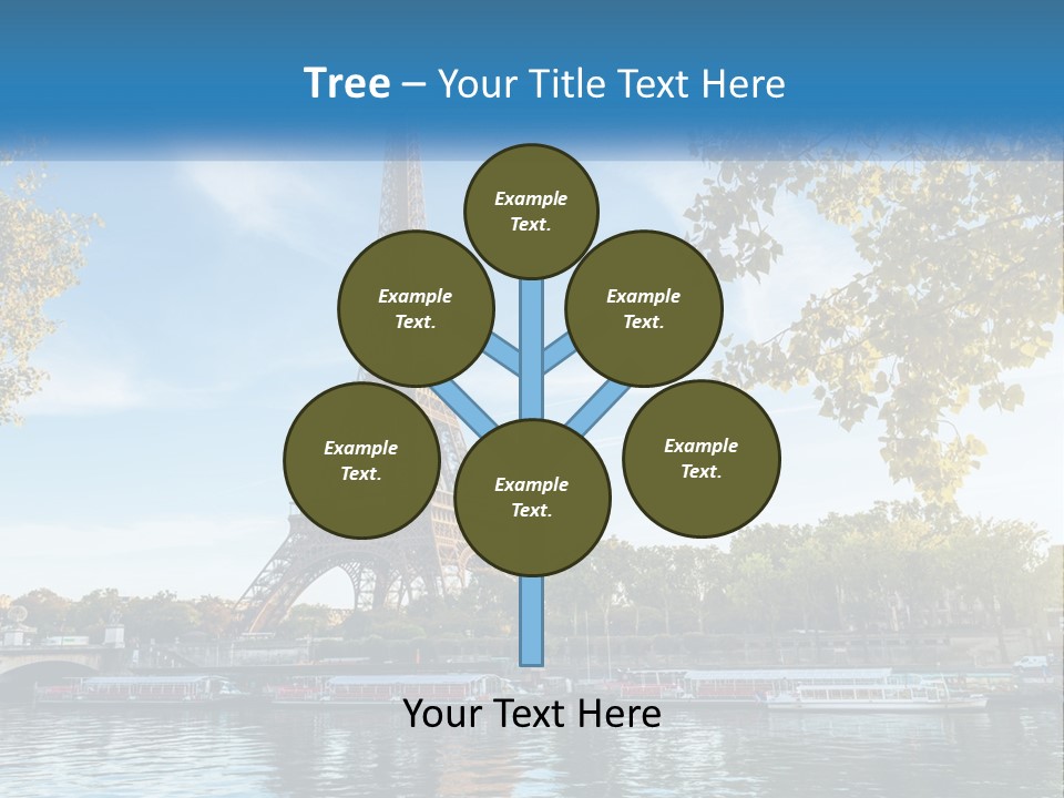 A Picture Of The Eiffel Tower In Paris PowerPoint Template