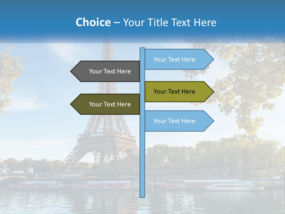 A Picture Of The Eiffel Tower In Paris PowerPoint Template