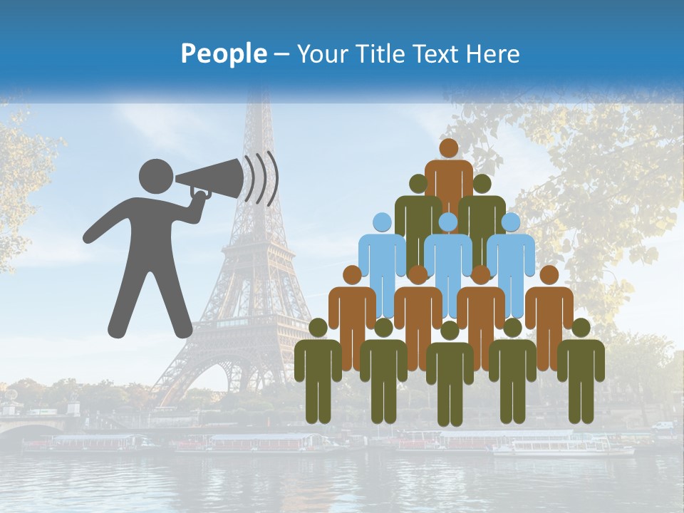 A Picture Of The Eiffel Tower In Paris PowerPoint Template