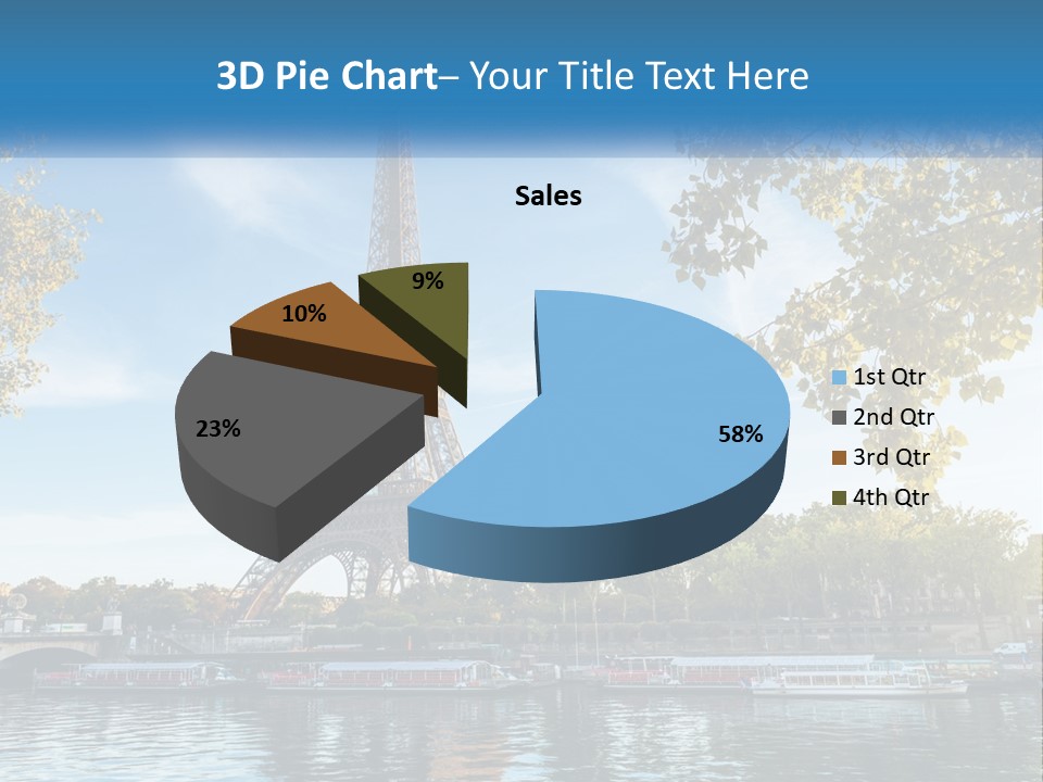 A Picture Of The Eiffel Tower In Paris PowerPoint Template