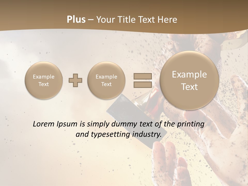 A Person Holding A Bottle Of Beer In Their Hand PowerPoint Template