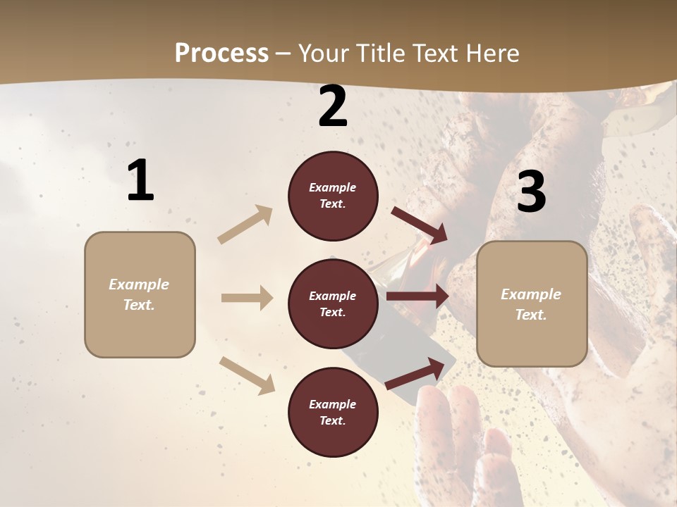 A Person Holding A Bottle Of Beer In Their Hand PowerPoint Template