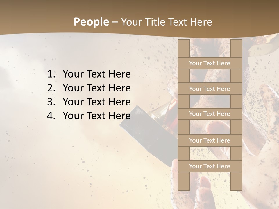 A Person Holding A Bottle Of Beer In Their Hand PowerPoint Template